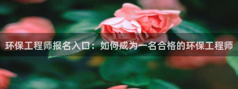彩名堂官网计划怎么下载：环保工程师报