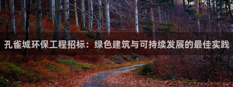 彩名堂是不是坑人的：孔雀城环保工程招