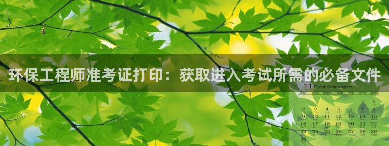 彩名堂免费计划亮点：环保工程师准考证
