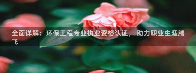 彩名堂官网：全面详解：环保工程专业执业资格认证， 助力职业生涯腾
飞